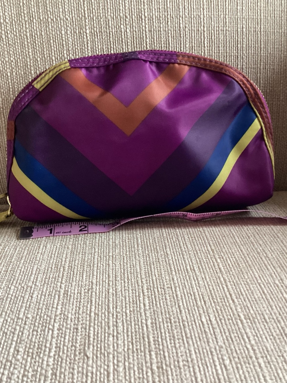 Sonia Kashuk Double zip clutch bag green